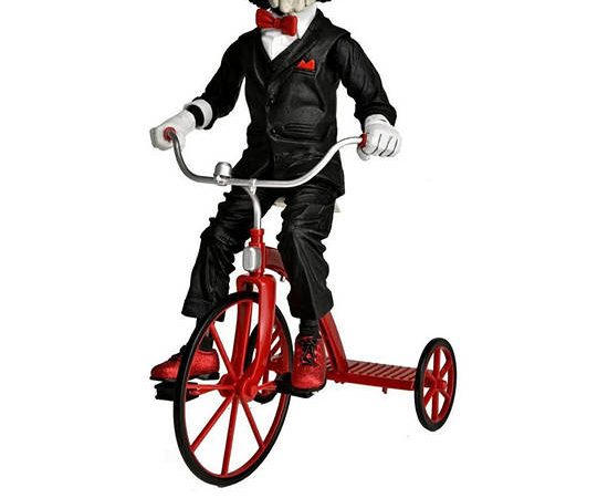 Neca Action Figure Saw 12" With Sound Riding Tricycle Black