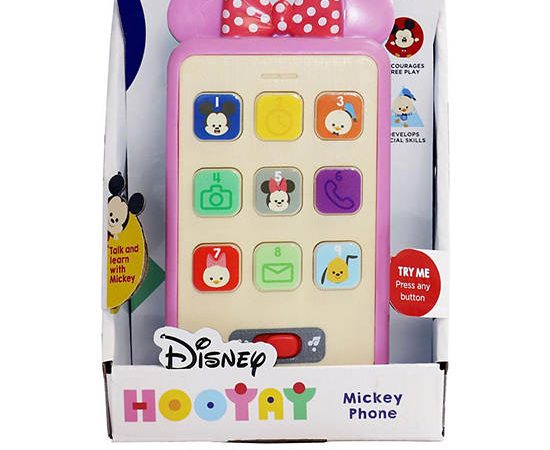 DISNEY HOOYAY Toy Smartphone Minnie Pink
