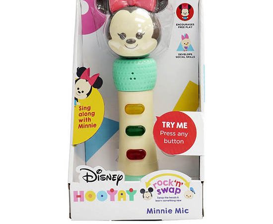 DISNEY HOOYAY Toy Microphone Minnie Rock N Swap Multi-Color