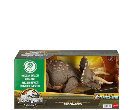 MATTEL Toy Jurassic World Habitat Defender Triceratops Multi-Color