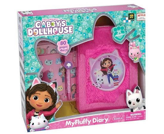 GABBYS DOLLHOUSE Toy My Fluffy Diary Pink