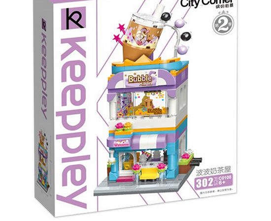 KEEPPLEY Block Toy Bubble Tea House Multi-Color