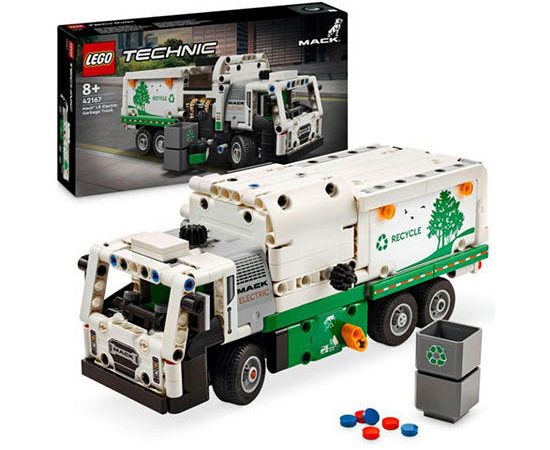 LEGO Block Toy Mack LR Electric Garbage Truck 42167 Multi-Color