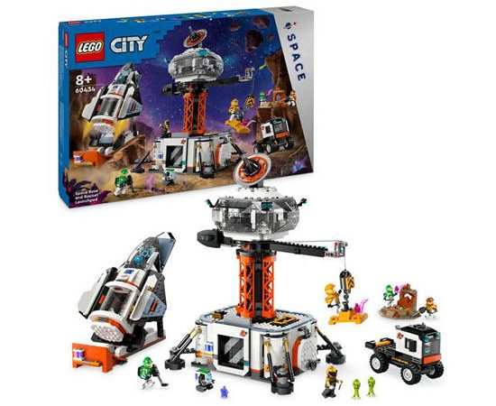 LEGO Block Toy Space Base And Rocket 60434 Multi-Color