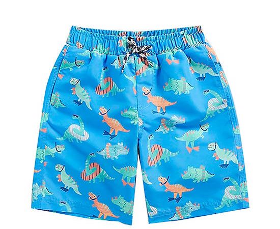 MOTHERCARE Boy Toddler Board Shorts Dinosaur Print Multi-Color