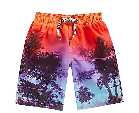 MOTHERCARE Boy Board Shorts Palm Print Multi-Color