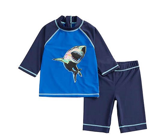 MOTHERCARE Boy Swim Set Rash Vest + Shorts UPF50 Multi-Color
