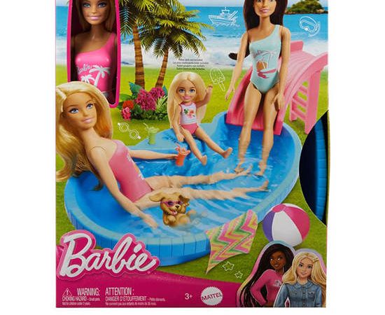 BARBIE Doll Barbie Pool HRJ74 Multi-Color
