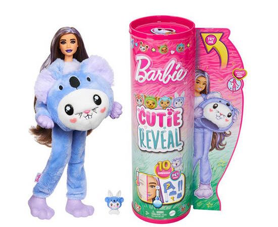 BARBIE Doll Barbie Cutie Reveal Series 6 Bunny As Koala HRK26 Multi-Color