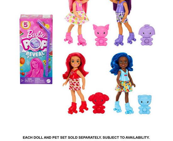 BARBIE Doll Barbie Pop Reveal Fruit Series Chelsea HRK58 Multi-Color