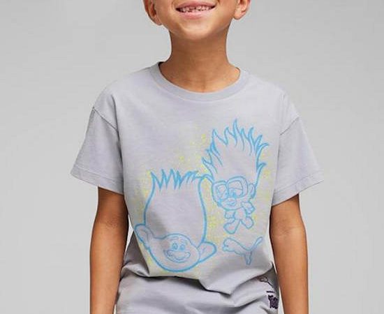 PUMA KIDS Boy T-Shirt Puma X Trolls Graphic Grey