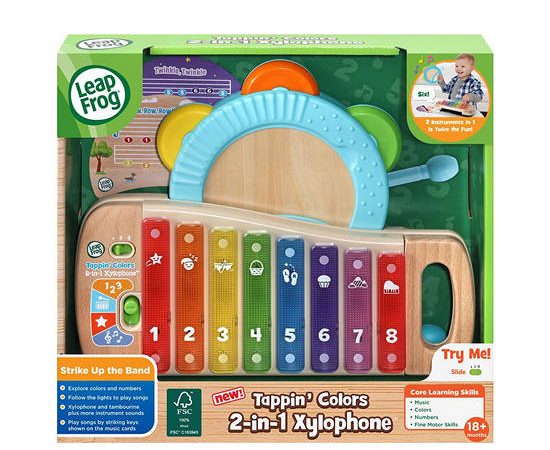 LeapFrog Tappin Colors 2 In 1 Xylophone Multi-Color