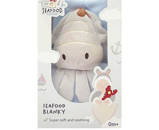 Airy Bedding Infant Blanky Seafood Squid Multi-Color