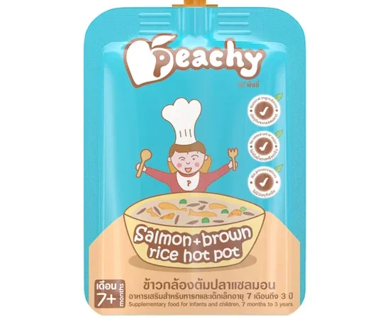 PEACHY Salmon Brown Rice Hot Pot 125 g