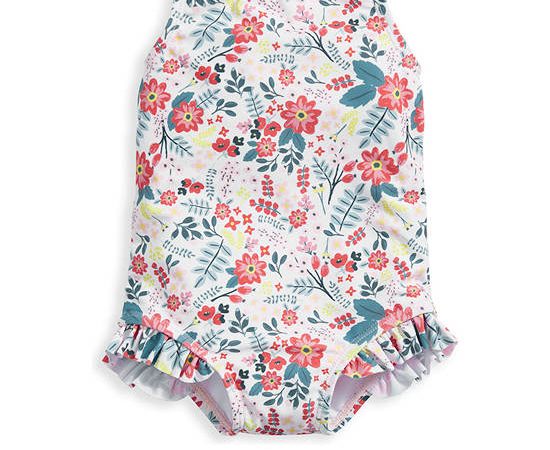 MAMAS & PAPAS Girl Infant Swimsuit Floral Pink