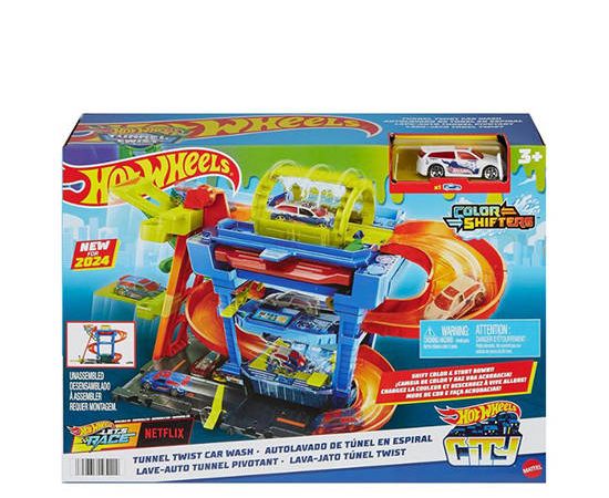 HOTWHEELS Toy Tunnel Twist Car Wash HTN80 Multi-Color