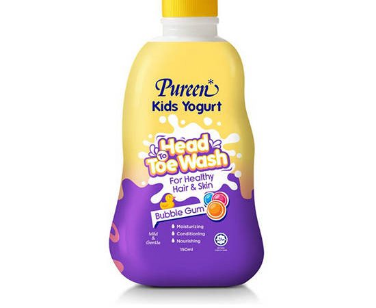 PUREEN Bodywash Kids Yogurt Head to Toe Wash Bubblegum 150 mL