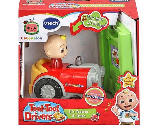 VTECH Toy Cocomelon Smart Wheel JJ Tractor and Track Multi-Color