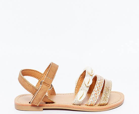 SFERA KIDS Unisex Kid Sandals Shell Straps Brown