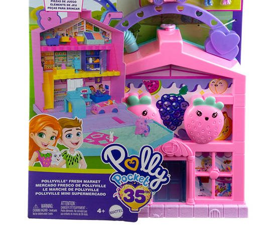 BARBIE Doll and Playset Polly Pocket Pollyville Fresh Market Multi-Color