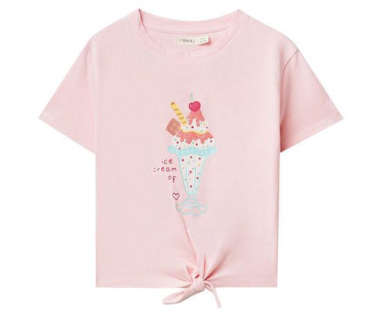 SFERA KIDS Girl T-Shirt Short Sleeves Ice Cream Printed Pink