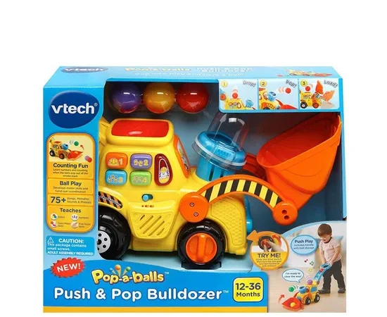 VTECH PUSH POP BULLDOZER