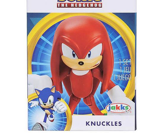 SONIC PRIME Mini Figures Checklane Kunckless 2.5 inches Red