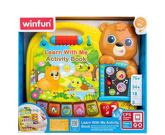 WINFUN Develomental Toy Learn with Me Activity Book Multi-Color