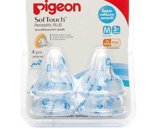 PIGEON จุกนมเสมือน พลัส M แพ็ค 4
