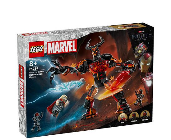 LEGO Block Toy Thor vs. Surtur Construction Figure 76289 Multi-Color
