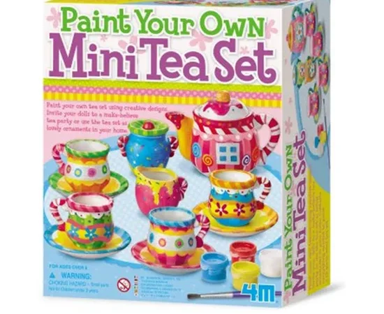4M 4M PAINT YOUR OWN MINI TEA SET