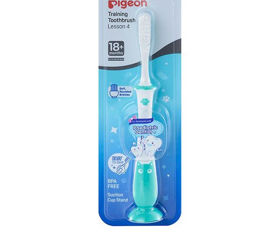 PIGEON Toddler Training Toothbrush Lesson 4 Mint