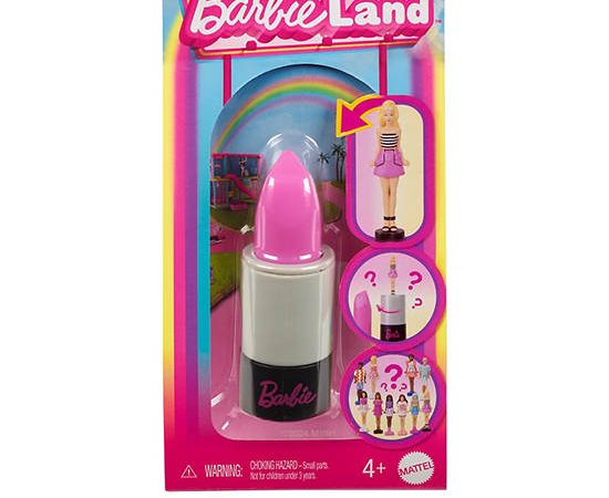 BARBIE Doll Barbie Mini Barbieland Fashionistas, Lipstick Tube HYF19 Multi-Color