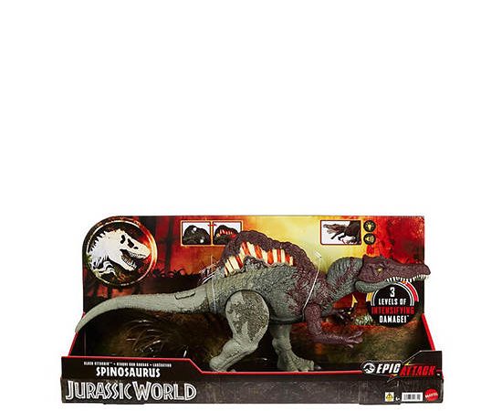 MATTEL Figure Jurassic World Epic Attack Slash Attackin Spinosaurus HXF62 Multi-Color