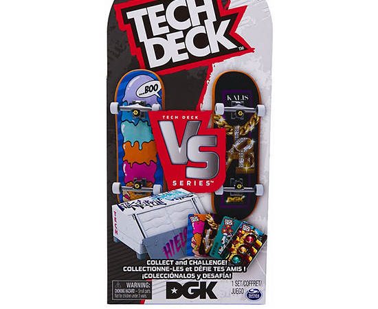 TECH DECK Finger Board VS Series with Accessory DGK 2 pk Multi-Color