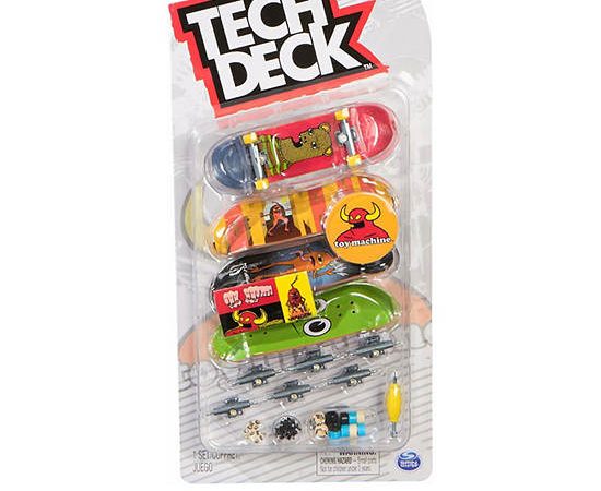 TECH DECK Finger Board with Accessory Toy Machine 4 pk Multi-Color