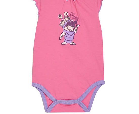 Angel Baby Girl Infant Jumpsuit Monsters Inc Pink