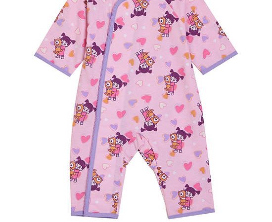 Angel Baby Girl Infant Jumpsuit Long Leg Monsters Inc Light Pink