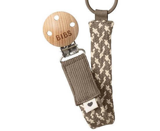 BIBS Baby Pacifier Clip Braided Size