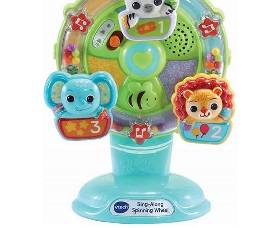 VTECH Toy Sing Along Spinning Wheel Light Blue