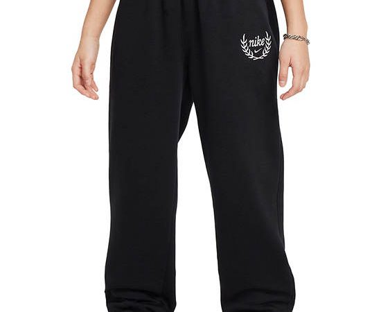 NIKE KIDS Girl Pants NSW Club FLC LSE Black/White