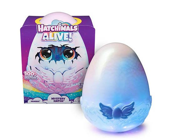 HATCHIMALS ALIVE Egg Mystery Draggle Blue