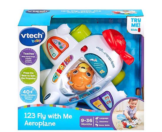 VTECH Toy 123 Fly With Me Aeroplane Multi-Color