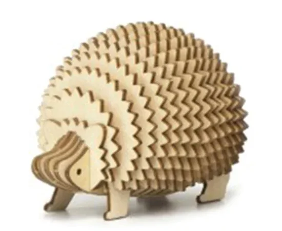 TEAM_GREEN ตัวต่อไม้ HEDGEHOG CARD HOLDER