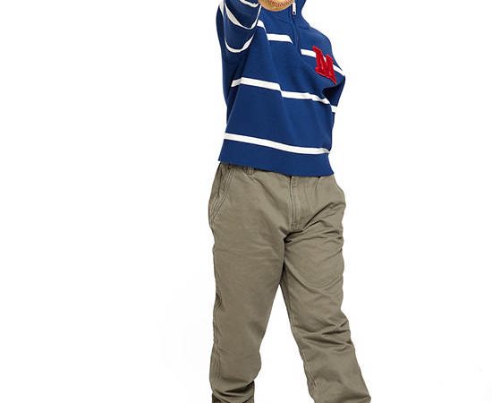 DeFry 01 Boy Sweatshirt Crew Neck Navy