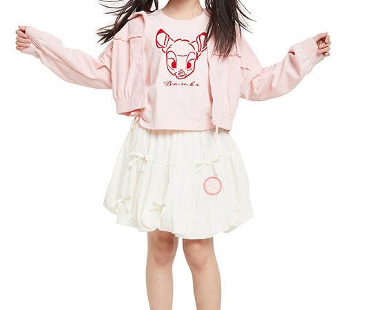 FOF KIDS Girl Jacket Bambi Print Pink