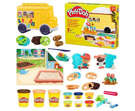 Play-Doh Modeling Compound School Day Adventures