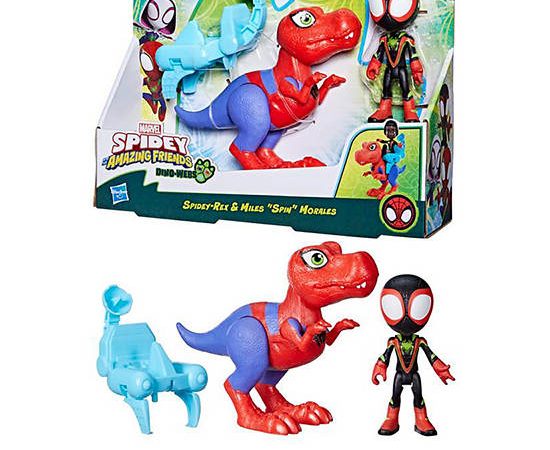 MARVEL HASBRO Figure Spidey and His Amazing Friends Hero Dino Webs Miles