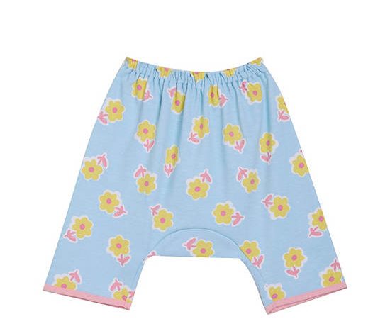 Angel Baby Unisex Infant Pyjamas Pants Floral print Light Blue