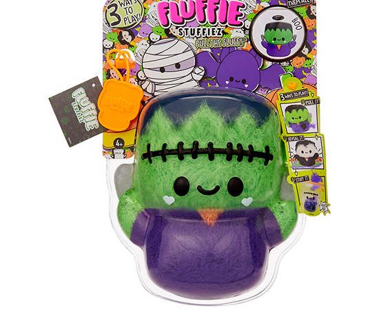 FLUFFIE STUFFIEZ Frankenstein Plush Fluffie Stuffiez Halloween 10 inches Purple